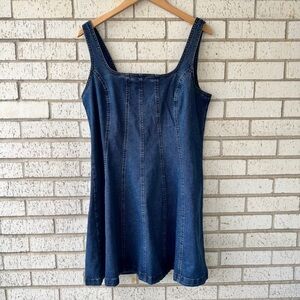 Cider Dark Blue Denim Dress